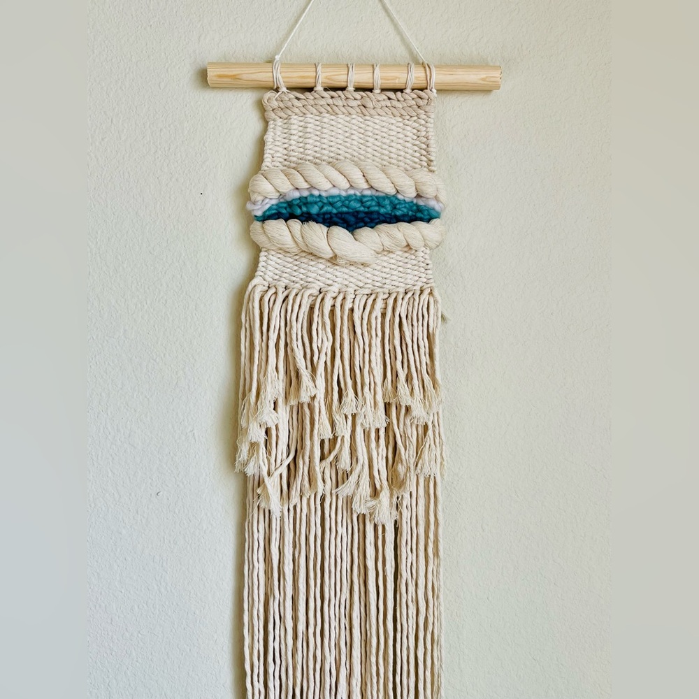 Handmade weaving tapestries Titled “Ocean View”